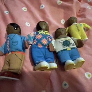 RARE HTF VINTAGE 1992 Monarch Toys Peeps People - Family Mom, Dad, And Kids